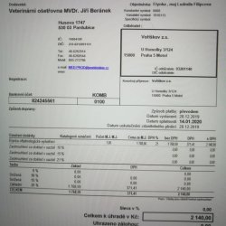 Faktura z veteriny 2