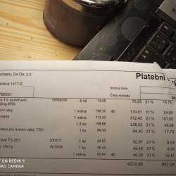 Faktura z veteriny Březinka